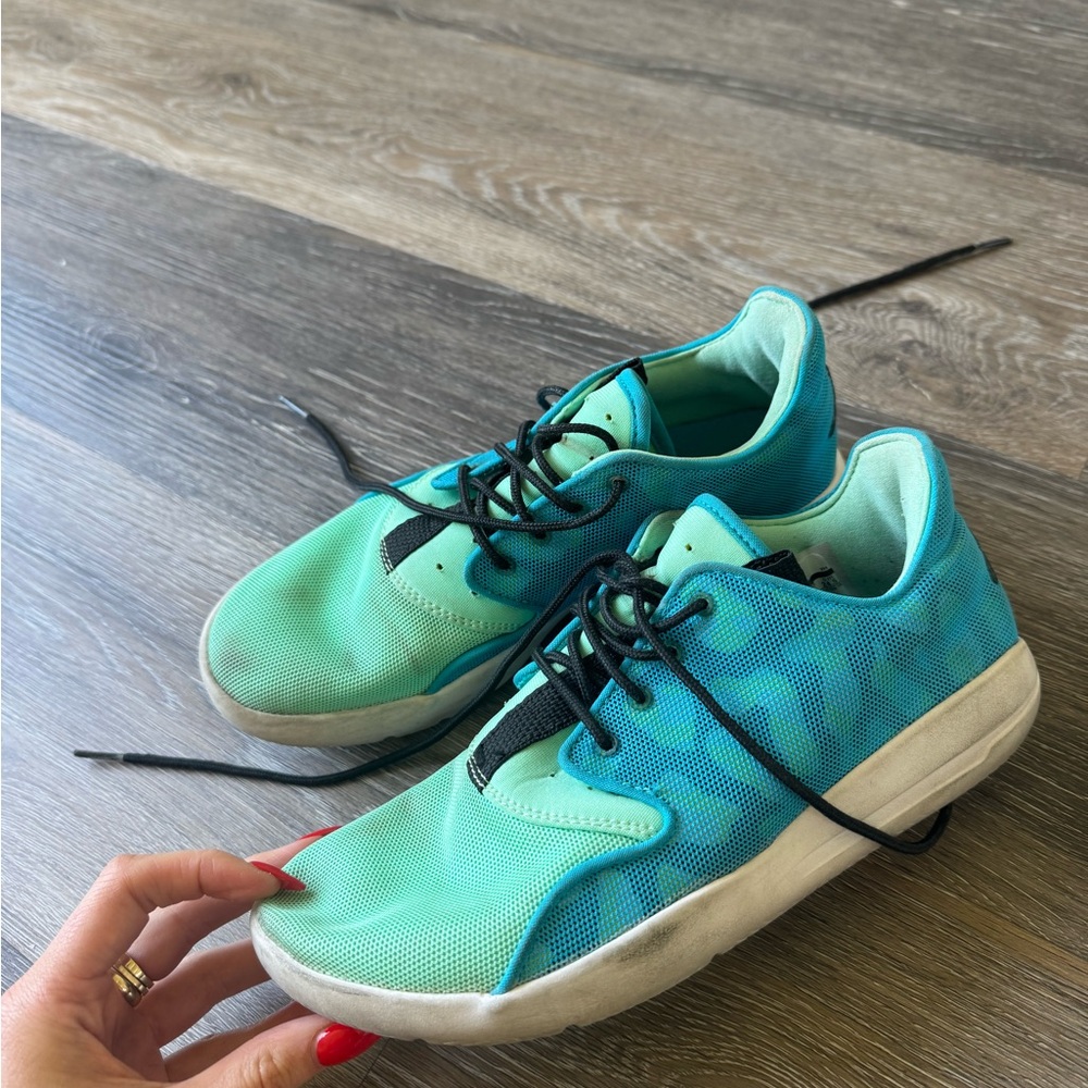 Teal and Black Athletic Sneakers